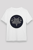 Dark Funeral Baskılı Unisex Beyaz Tişört - Tshirt