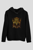 Dark Funeral Baskılı Unisex Siyah Kapüşonlu Sweatshirt