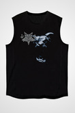 Dark Funeral Baskılı Unisex Siyah Kolsuz Tişört - Tshirt