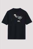 Dark Funeral Baskılı Unisex Siyah Oversize Tişört - Tshirt