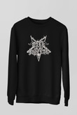 Dark Funeral Baskılı Unisex Siyah Sweatshirt