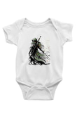 Dark Souls Baskılı Beyaz Unisex Bebek Body - Zıbın