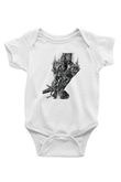 Dark Souls Baskılı Beyaz Unisex Bebek Body - Zıbın