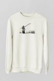 Dark Souls Baskılı Beyaz Unisex Sweatshirt