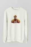 Dark Souls Baskılı Beyaz Unisex Sweatshirt
