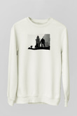 Dark Souls Baskılı Beyaz Unisex Sweatshirt