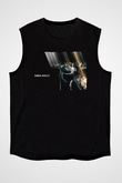 Dark Souls Baskılı Unisex Siyah Kolsuz Tişört - Tshirt