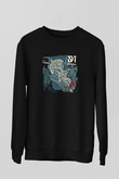 Dark Tranquillity Baskılı Unisex Siyah Sweatshirt