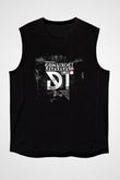 Dark Tranquillity Baskılı Unisex Siyah Kolsuz Tişört