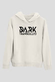 Dark Tranquillity Beyaz Unisex Kapşonlu Sweatshirt