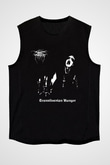 Darkthrone Baskılı Unisex Siyah Kolsuz Tişört