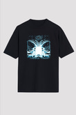 Darkthrone Baskılı Unisex Siyah Oversize Tişört