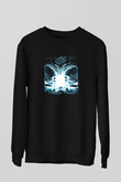 Darkthrone Baskılı Unisex Siyah Sweatshirt