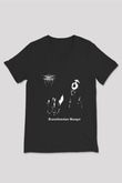 Darkthrone Baskılı Unisex Siyah V Yaka Tişört