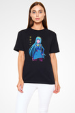 Darling İn The Franxx Baskılı Unisex Siyah Tişört - Tshirt