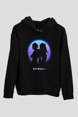 Darling İn The Franxx Baskılı Unisex Siyah Hoodie