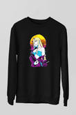 Darling İn The Franxx Baskılı Unisex Siyah Sweatshirt