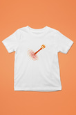 Dart Baskılı Unisex Beyaz Çocuk Tişört - Tshirt
