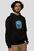 Datsik Baskılı Unisex Siyah Hoodie