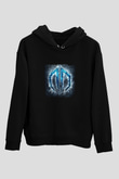 Datsik Baskılı Unisex Siyah Hoodie