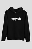 Datsik Siyah Unisex Kapüşonlu Sweatshirt
