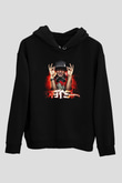 Datsik Siyah Unisex Kapüşonlu Sweatshirt