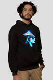 Datsik Siyah Unisex Kapüşonlu Sweatshirt