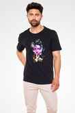 David Bowie Baskılı Unisex Siyah Tişört - Tshirt