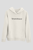 David Gilmour Baskılı Beyaz Unisex Kapüşonlu Sweatshirt