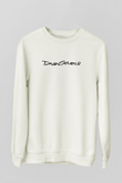 David Gilmour Baskılı Beyaz Unisex Sweatshirt