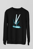 David Gilmour Baskılı Unisex Siyah Sweatshirt