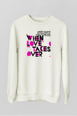 David Guetta Beyaz Unisex Sweatshirt
