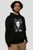 David Guetta Siyah Unisex Kapüşonlu Sweatshirt