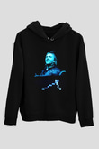 David Guetta Siyah Unisex Kapüşonlu Sweatshirt
