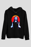David Guetta Siyah Unisex Kapüşonlu Sweatshirt