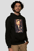 David Guetta Siyah Unisex Kapüşonlu Sweatshirt