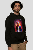 David Guetta Siyah Unisex Kapüşonlu Sweatshirt