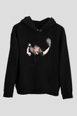 David Guetta Siyah Unisex Kapüşonlu Sweatshirt