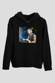David Guetta Siyah Unisex Kapüşonlu Sweatshirt