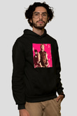 David Guetta Siyah Unisex Kapüşonlu Sweatshirt