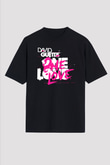 David Guetta Siyah Unisex Oversize Tişört T-Shirt