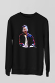 David Guetta Siyah Unisex Sweatshirt