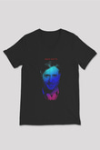 David Guetta Siyah Unisex V Yaka Tişört