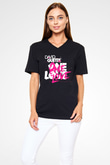 David Guetta Siyah Unisex V Yaka Tişört T-Shirt