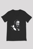 David Guetta Siyah Unisex V Yaka Tişört