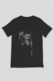 David Guetta Siyah Unisex V Yaka Tişört