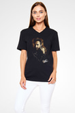 David Guetta Siyah Unisex V Yaka Tişört