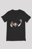 David Guetta Siyah Unisex V Yaka Tişört