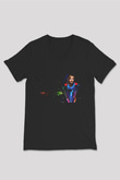David Guetta Siyah Unisex V Yaka Tişört