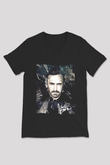 David Guetta Siyah Unisex V Yaka Tişört